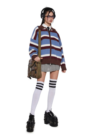 Existential Time Crisis Zip-Up Cardigan