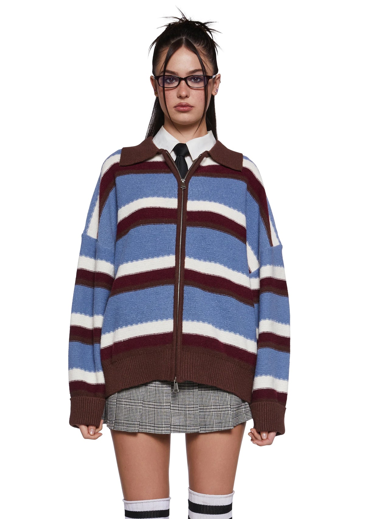 Existential Time Crisis Zip-Up Cardigan