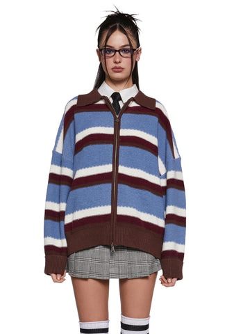 Existential Time Crisis Zip-Up Cardigan