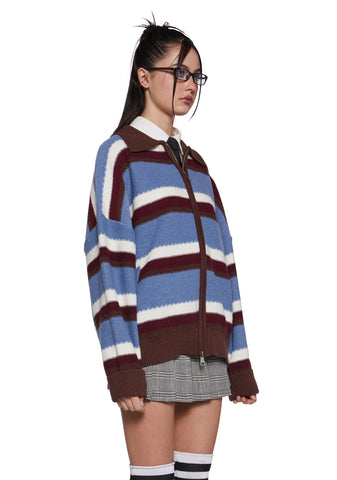 Existential Time Crisis Zip-Up Cardigan