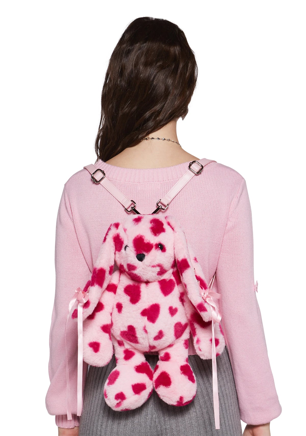 Seeing Hearts Bunny Plush Backpack