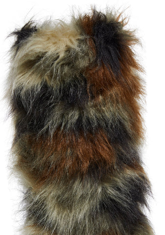 Liquid Rhythm Faux Fur Boots - Camo