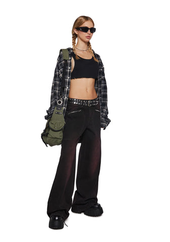 In The Garage Denim Zipper Jeans