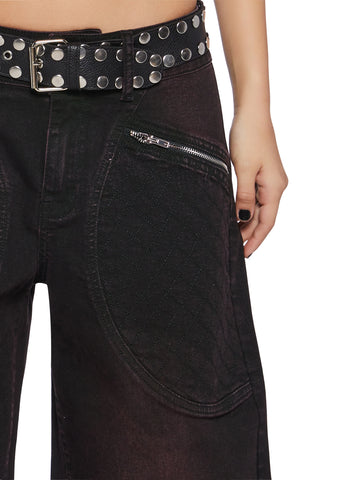 In The Garage Denim Zipper Jeans