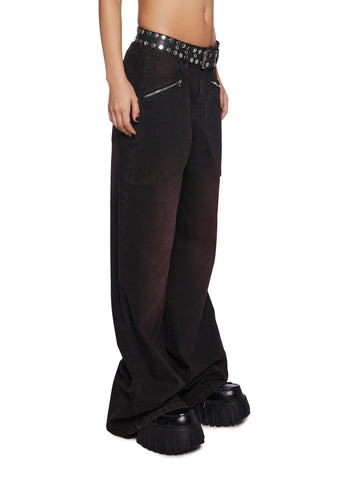 In The Garage Denim Zipper Jeans