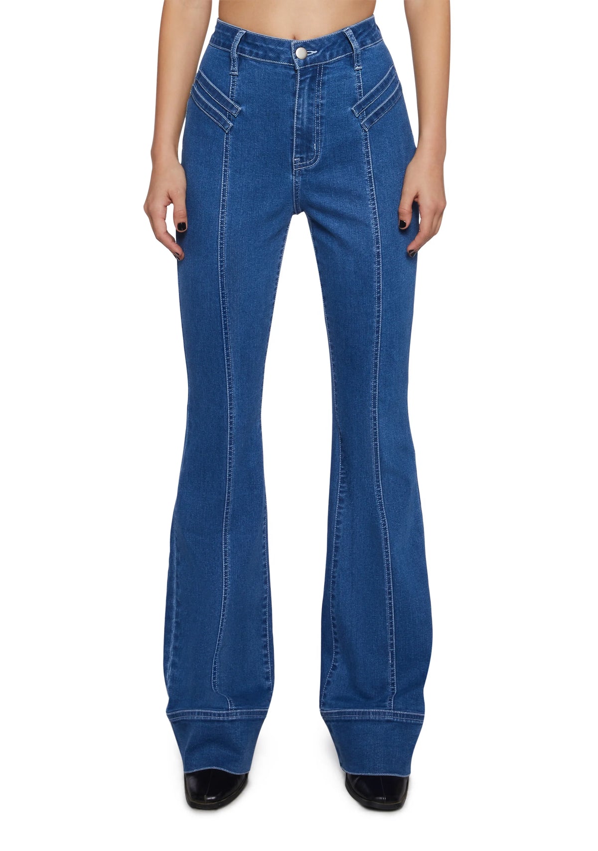 Belated Thanks Flared Denim Jeans