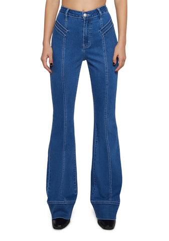 Belated Thanks Flared Denim Jeans