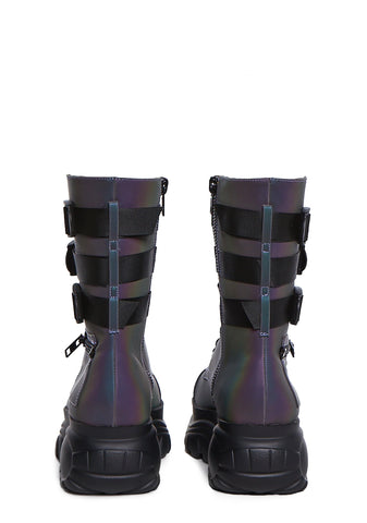 Mad Hustle Pocket Combat Boots - Reflective
