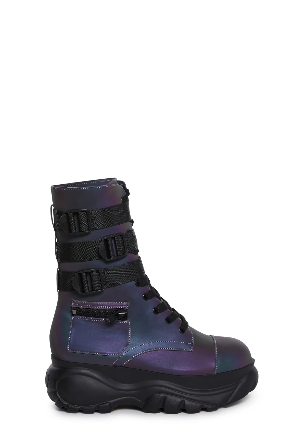 Mad Hustle Pocket Combat Boots - Reflective