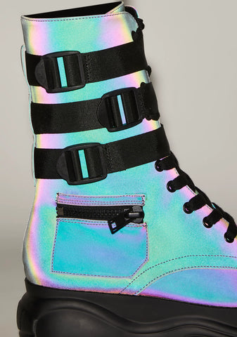 Mad Hustle Pocket Combat Boots - Reflective