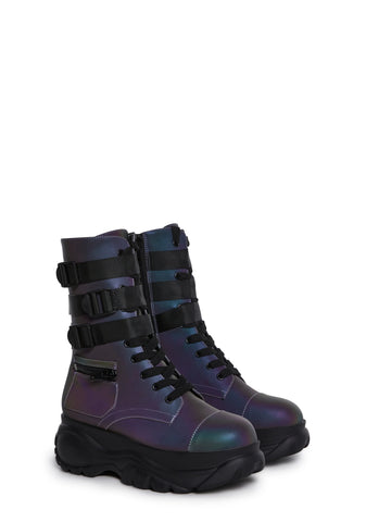 Mad Hustle Pocket Combat Boots - Reflective