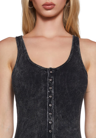 Starry Eyed Babe Button Up Romper