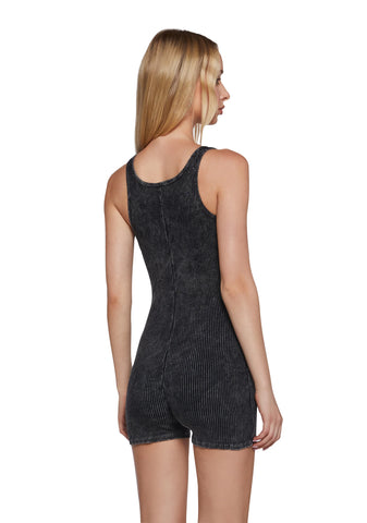 Starry Eyed Babe Button Up Romper