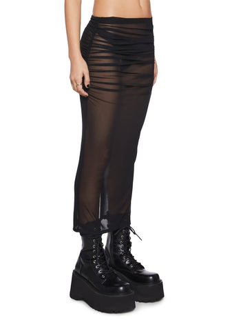 No Social Butterfly Midi Skirt