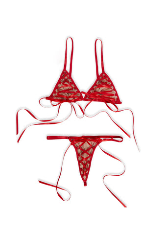 Tied With Temptation Lingerie Set