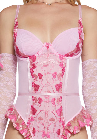 Stolen Hearts Mesh Teddy