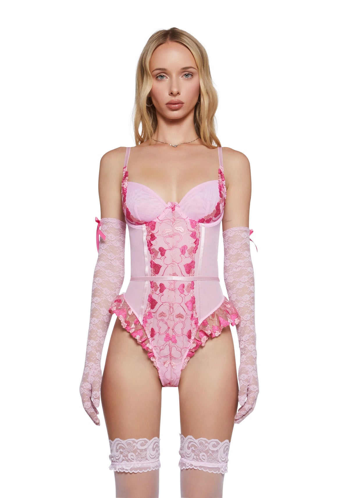 Stolen Hearts Mesh Teddy