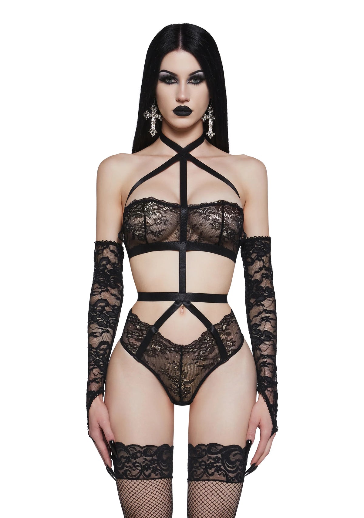 Shattered Lust Lace Bodysuit