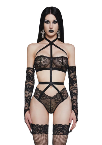 Shattered Lust Lace Bodysuit