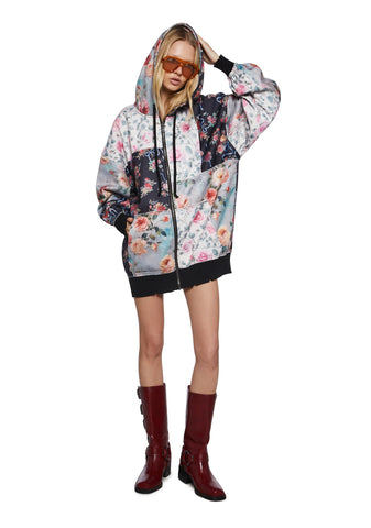 Late Riser Patchwork Hoodie