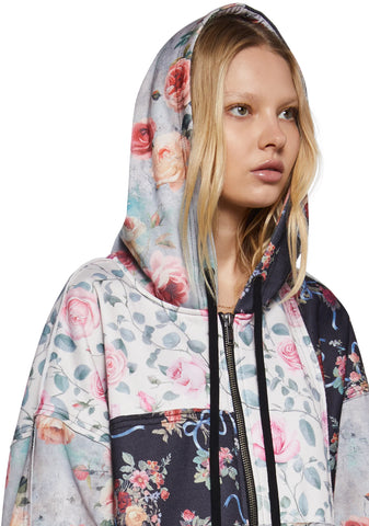 Late Riser Patchwork Hoodie