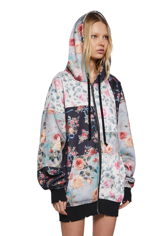 Late Riser Patchwork Hoodie
