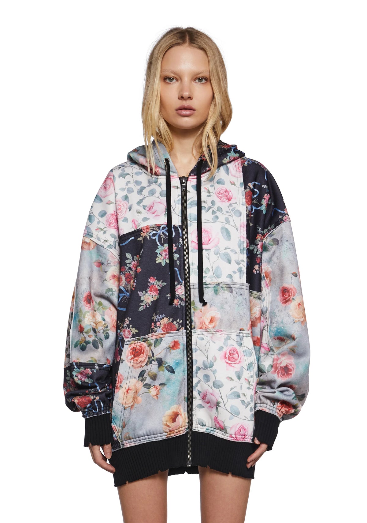 Late Riser Patchwork Hoodie
