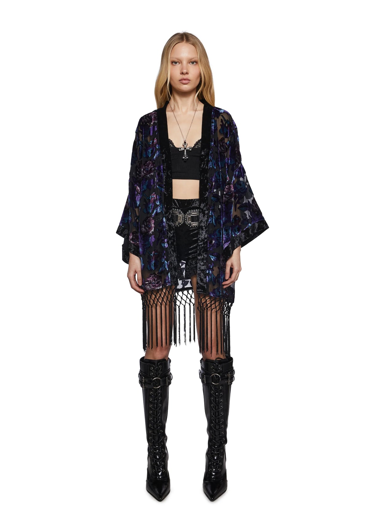 Befallen Romance Floral Kimono