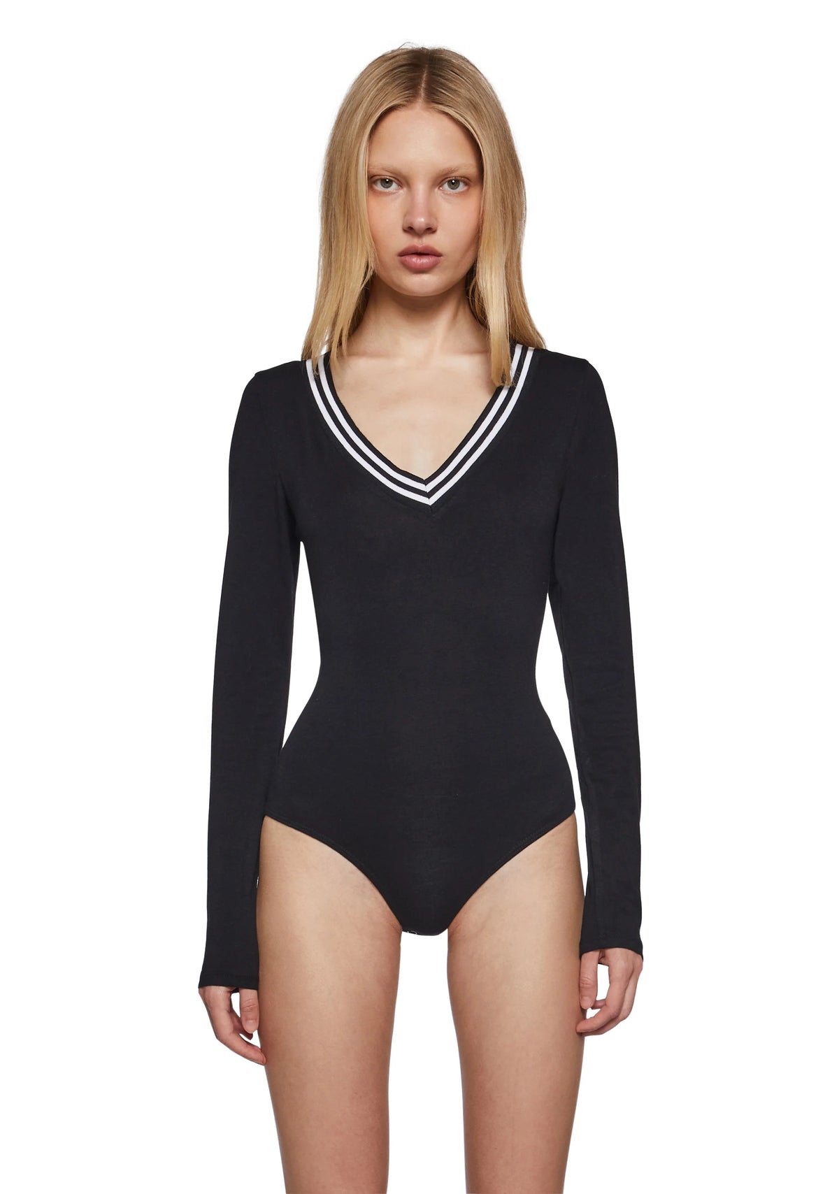 Most Likely Long Sleeve Bodysuit - Black