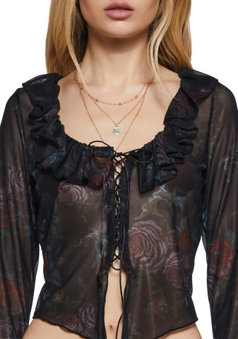 Spring Fling Mesh Top