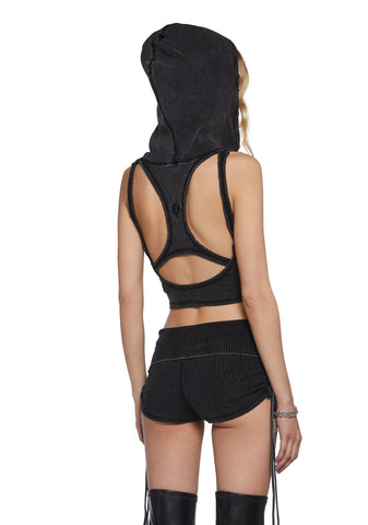 Chord Hooded Tank Top