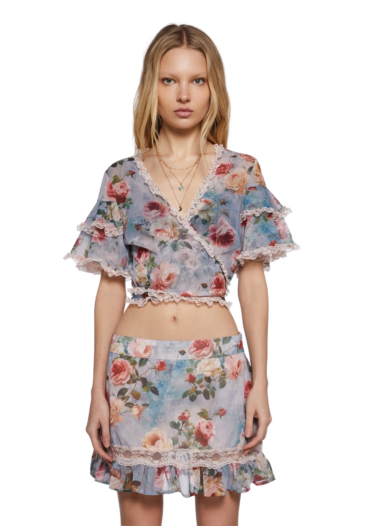 Springtime Seductions Ruffled Blouse