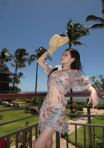 Springtime Seductions Ruffled Blouse