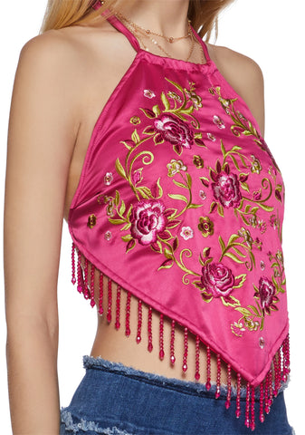 Romantic Frequency Halter Top