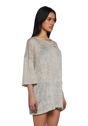 Pipe Down Oversized Tee