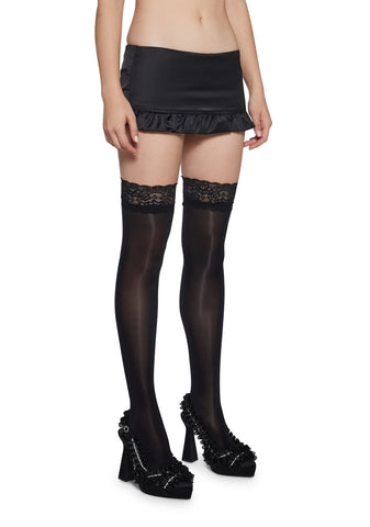 La Bella Vita Micro Skort - Black