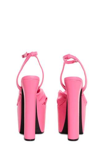 Cheers To U Platform Sandals - Pink