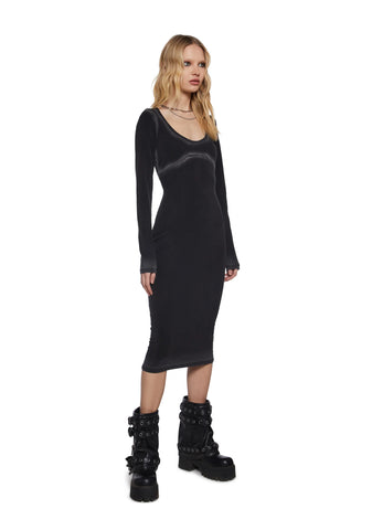 Chord Bleached Midi Dress