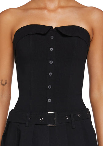 Tech Girl Rising Mini Dress - Black