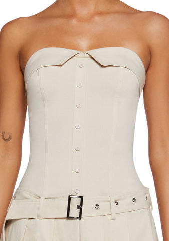 Tech Girl Rising Mini Dress - Khaki