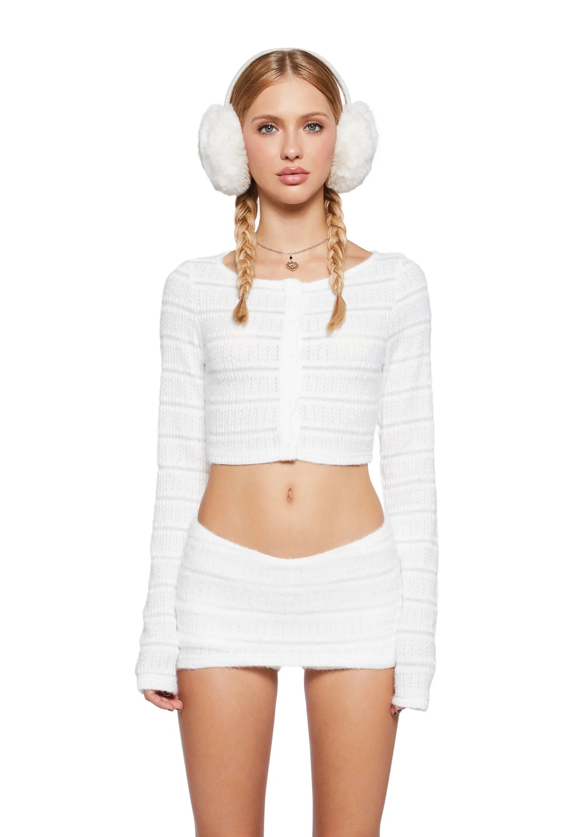 Snowfall Stunner Skort Set - White