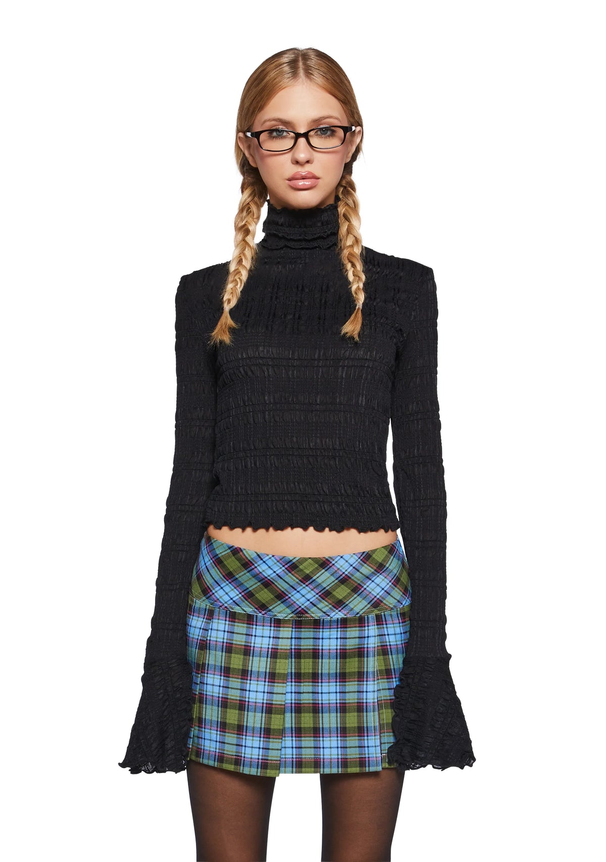 Calling After Me Long Sleeve Top - Black