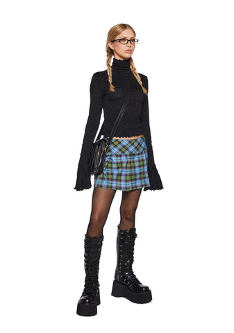 Calling After Me Long Sleeve Top - Black