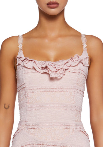 Story Of Love Mini Dress - Pink