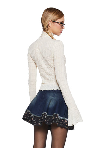 Calling After Me Long Sleeve Top - Ivory