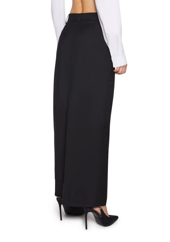 Executive Suite Maxi Skirt - Black