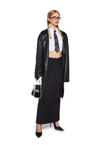 Executive Suite Maxi Skirt - Black