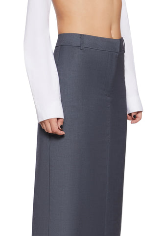 Executive Suite Maxi Skirt - Gray