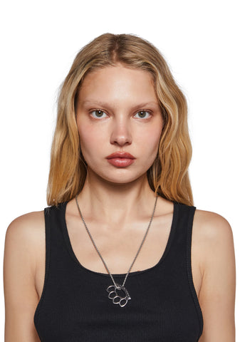 No Funny Business Pendant Necklace