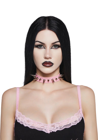 Heart To Get Spiked Choker